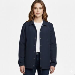 American Giant Coach Stadium Jacket Navy Blue M Made in USA Gorpcore Snap Front